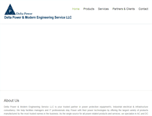 Tablet Screenshot of deltapowereng.com